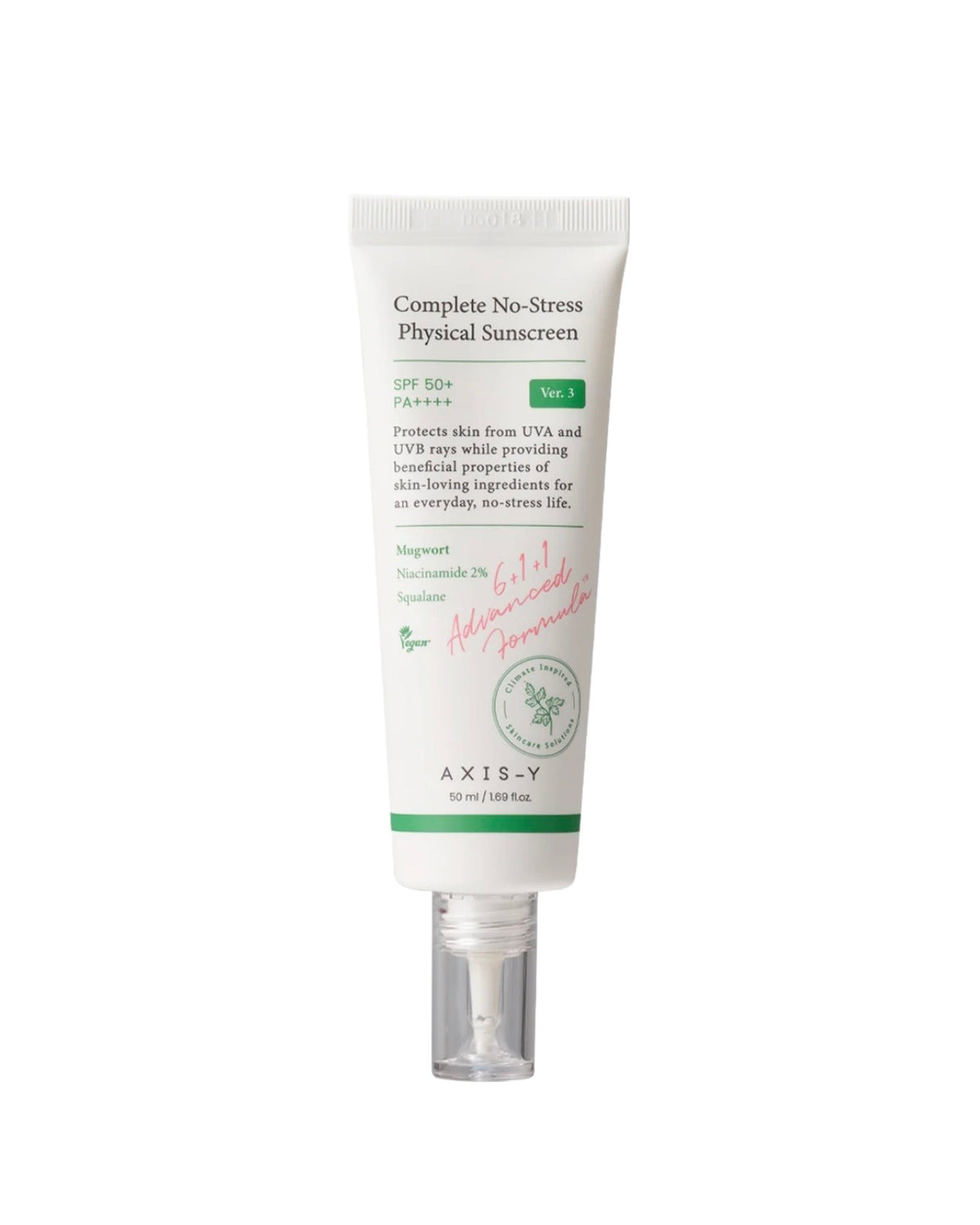 AXIS-Y Complete No-Stress Physical Sunscreen SPF 50+ PA++++